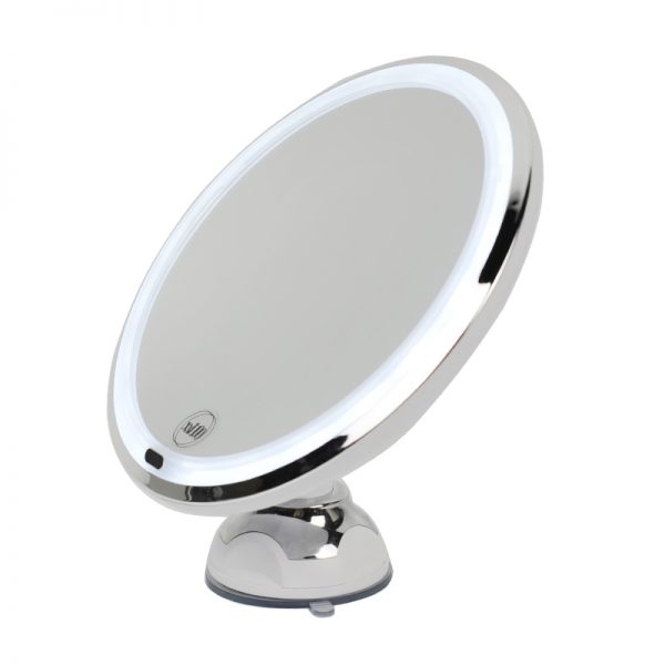 360 Degree Rotating Adjustable Arm Lighted Suction Cup 10X Magnifying Makeup Mirror GMX1405 - Image 3
