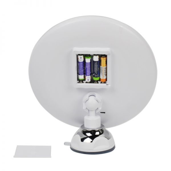 360 Degree Rotating Adjustable Arm Lighted Suction Cup 10X Magnifying Makeup Mirror GMX1405 - Image 6