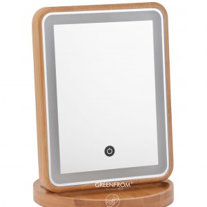 Rectangle Bamboo LED Mirror