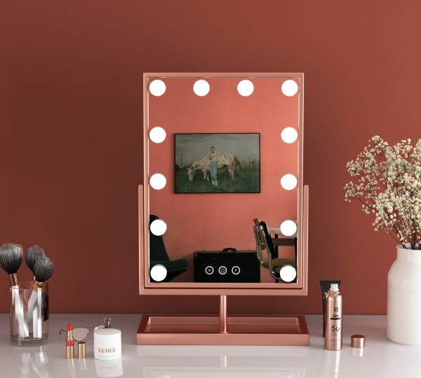 GMH1505 12 Bulbs Rotation Tabletop LED Lighted Hollywood Mirror - Image 3